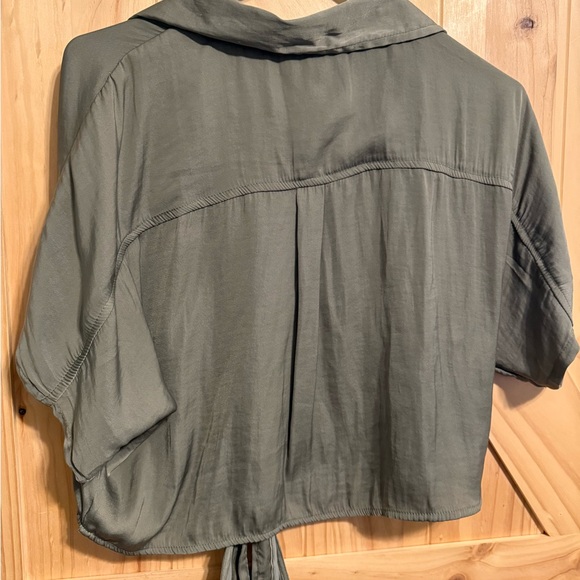 American Eagle Outfitters Olive Green Crop Top - Picture 7 of 7